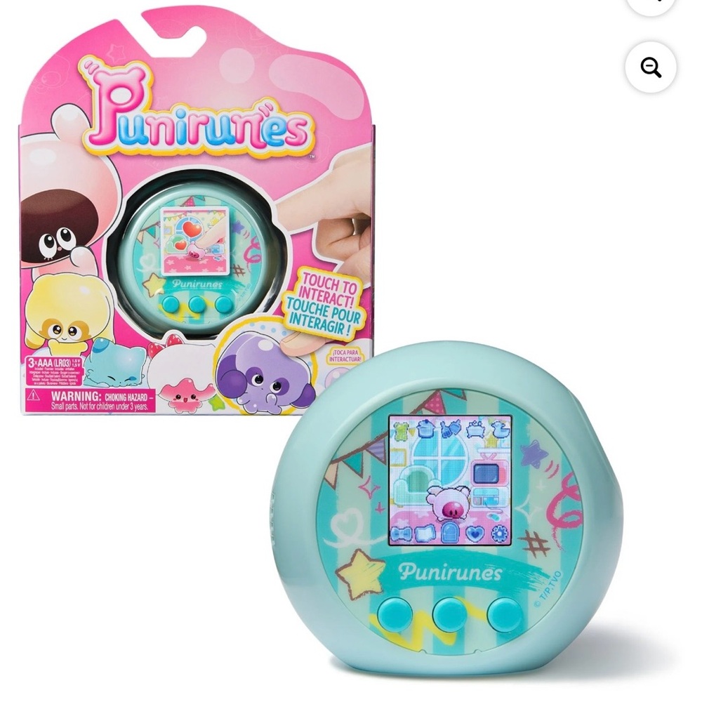 Punirunes Interactive Digital Pet Toy NEW Pink Virtual Pet - Picture 5 of 16